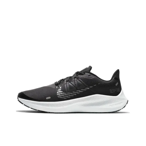 Nike Zoom Winflo 7 Амортизаторы Устойчивые к истиранию Низкий Топ Повседневные Беговые кроссовки Мужские Черные