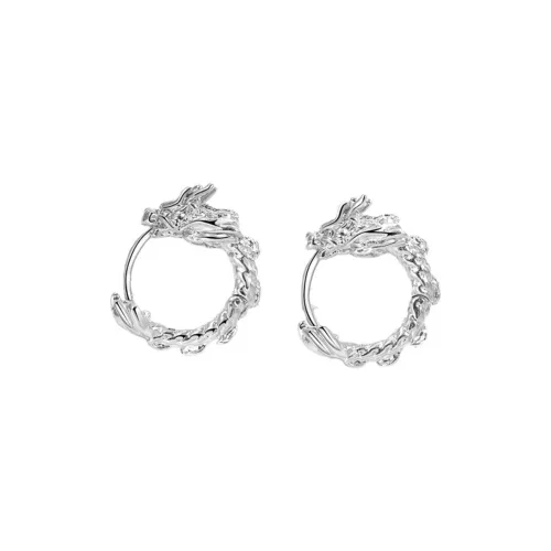 Stone Edge Poly Сплав Серьги Унисекс