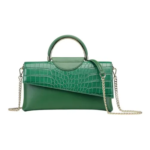 DEERE JACK Сумка через плечо из коровьей кожи плечевая сумка среднего размера женская крокодил зеленый