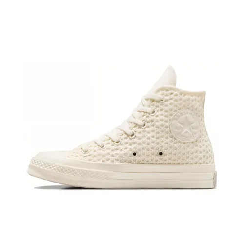 Converse Chuck 70 Устойчивые к истиранию амортизаторы Высокие кеды Унисекс Белый