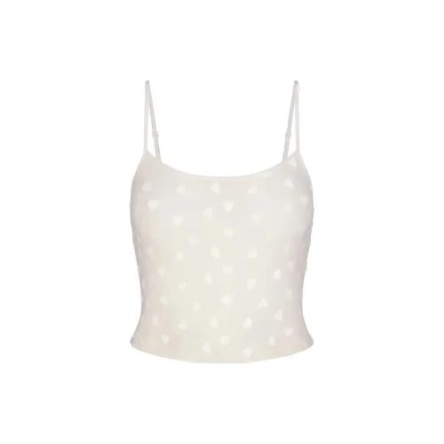 SKIMS Прозрачный Вельвет Укороченный Топ Пижамы Женские Мраморный Мраморный