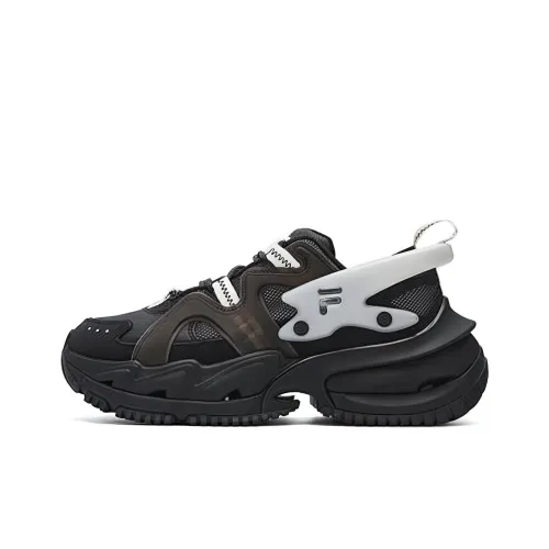 FILA FUSION Armour Low Top Черные мужские массивные кроссовки