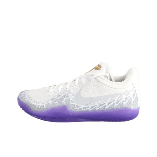 Nike Mamba Rage Винтажные баскетбольные кроссовки Low Топ Белый фиолетовый Мужской