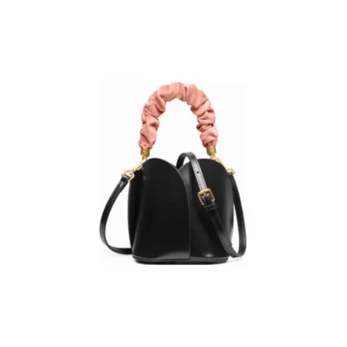 DEERE JACK Корова Спилок Сумка-ведро Сумка через плечо Средний размер Женская Черная