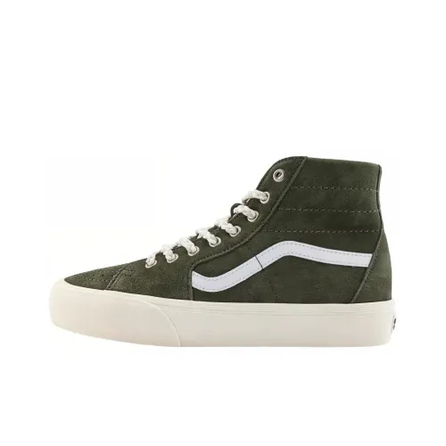 Vans Sk8 Hi Скейтборд Кроссовки Высокий Верх Зеленый Унисекс