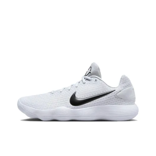 Nike Hyperdunk 2017 Баскетбольные кроссовки Низкий топ Белый Серый Черный Мужской