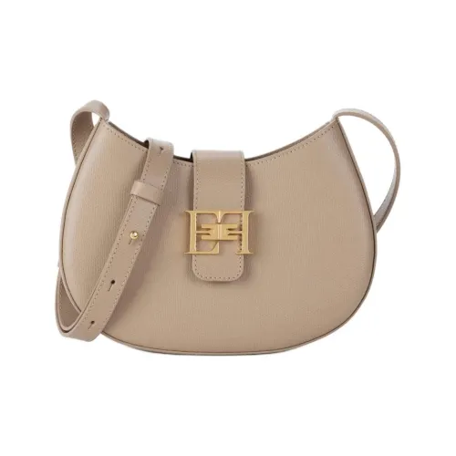 Elisabetta Franchi Кожа Сумка через плечо Средняя Женская Голубино-Серый