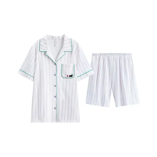 FENTENG Пижамный комплект женский элегантный белый