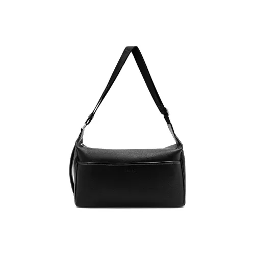 Pedro ПУ (полиуретан) Сумка Сумка через плечо Стандартная Мужская Черная Светло-синяя