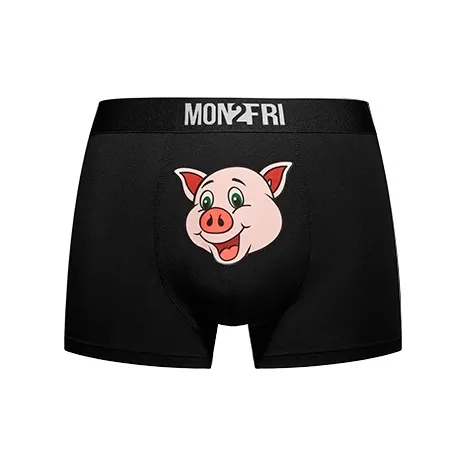 Mon 2 Fri Коробка 1 Пачка Черные Мужские Боксеры
