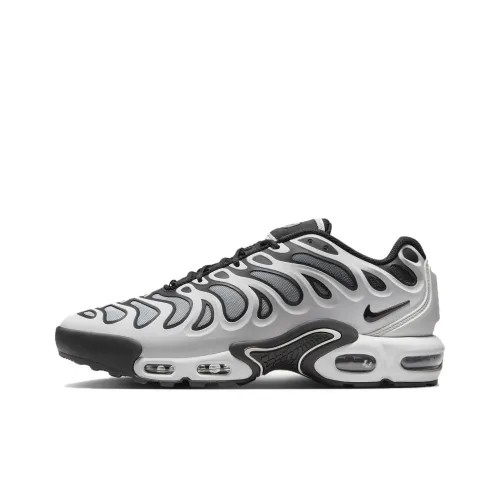 Nike Air Max Plus Casual Low Top Белый/Металлический Серебристый/Черный Мужской