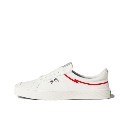 CARIUMA Low Top Canvas Shoes Unisex White Red CARIUMA Низкие кеды унисекс белый красный