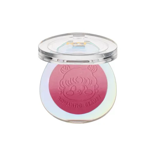 Luo Xiaoman Тонкий порошок Прозрачный Мелкие блестки Градиентный Румяна Корректирующий тон кожи Осветляющий тон кожи Естественный 4,1 г