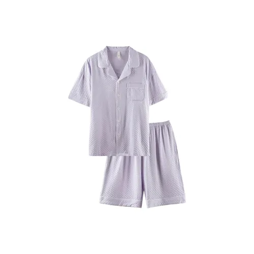 Empowering Words Пижамный комплект Мужской Фиолетовый