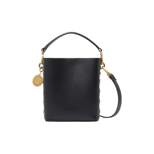 Stella McCartney Кожа Ведрообразная Сумка Сумка через плечо Сумка для женщин Полночный черный