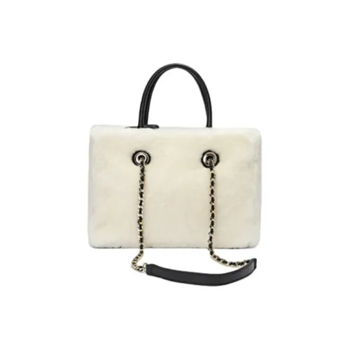 DEERE JACK Овечья шерсть Одно плечо Сумка Большая Женская Белая