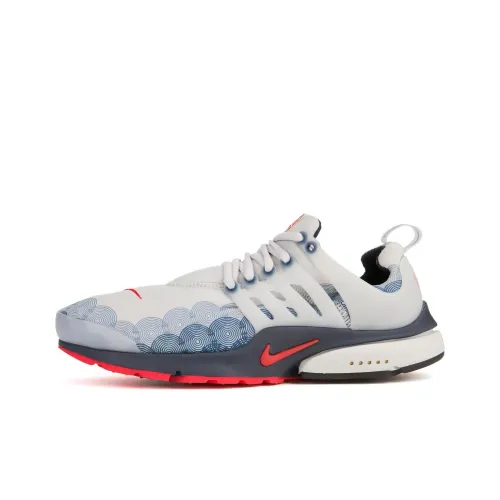 Nike Air Presto Low Топ Casual Мужской Серый Синий Красный