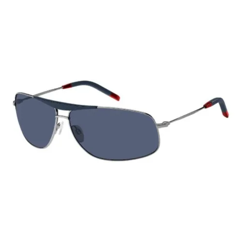 Tommy Hilfiger Aviator Солнцезащитные очки Мужские Серебряные