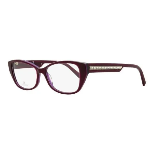 Swarovski Ацетат Пластик Квадратные Оправы для очков Женские Фиолетовые