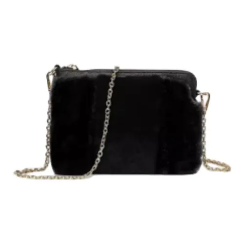 DEERE JACK Овечья шерсть Сумка через плечо Сумка на плечо Маленькая Женская Черная