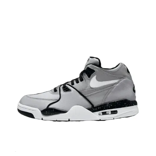 Nike Air Pilot 89 Амортизаторы Shock Slip-Resistant MID Топ Винтажные Баскетбольные Кроссовки Унисекс Серый Черный