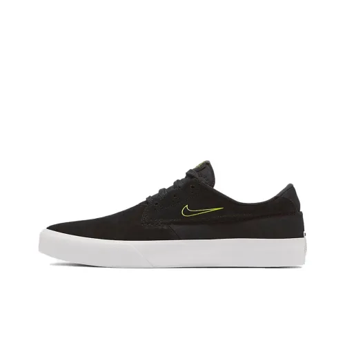 Nike SB Shane Покрытие Slip-Resistant Низкие Кроссовки для Скейтбординга Унисекс Черные Желтые