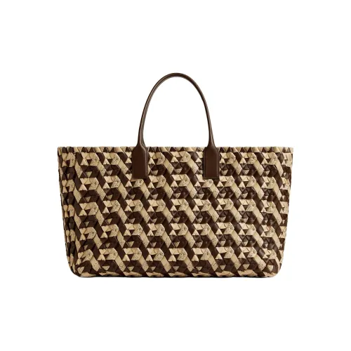 Bottega Veneta Lambskin Tote Bag Shopping Bag Large Men's Light Brown Brown Bottega Veneta Сумка из овечьей кожи Сумка для покупок Большая мужская Светло-коричневый и Коричневый