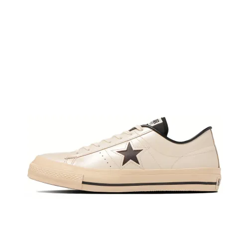 Конверс ONE STAR противоскользящие устойчивые к истиранию низкий топ кроссовки для скейтбординга унисекс бежевая версия для Японии