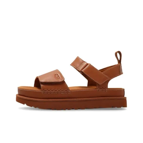 UGG Touch Ремень Кожа Сандалии Пляжные Сандалии Женские Коричневый