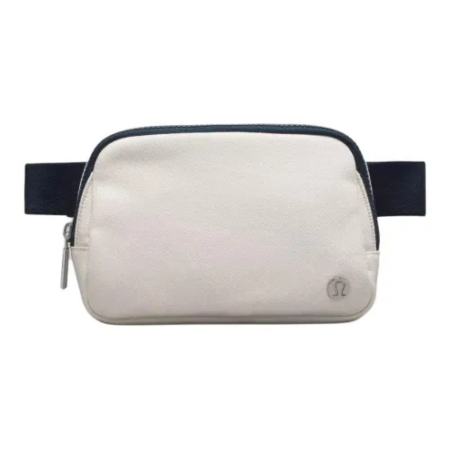 lululemon Холщовая сумка Одно плечо через плечо бананка стандартная женская белая