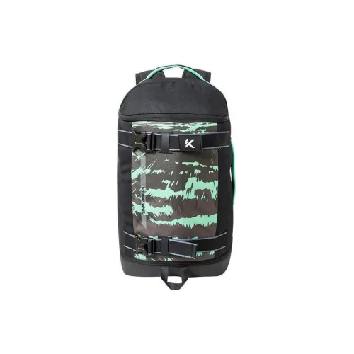 ANTA Полиэстер Альпинистский рюкзак Backpack Унисекс Черный и Зеленый