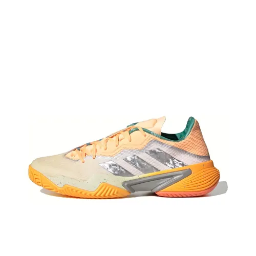 Adidas Barricade Амортизация Поддержка Низкий Топ Теннисные Кроссовки Мужские Белые Серые