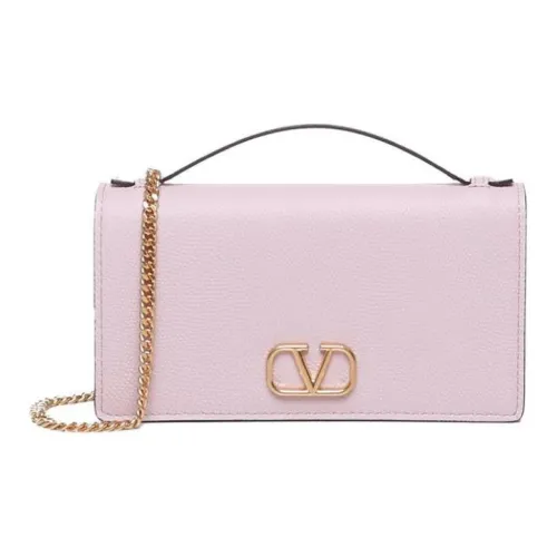 Valentino Телячья кожа Сумка Сумка через плечо Сумка через плечо Женская Светло-розовая