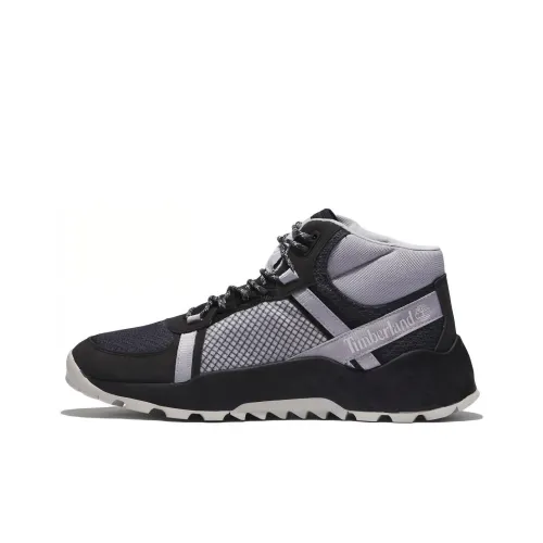 Timberland Solar Wave LT GreenStride Противоскользящий Устойчивый к истиранию MID Топ Походная обувь Мужская Серый Черный