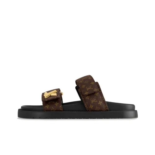 LOUIS VUITTON Sunset Слипоны Женские Коричневый
