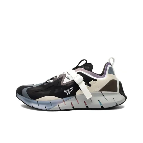 REEBOK Zig Kinetica Low Топ Повседневные Беговые кроссовки Унисекс Черный Белый