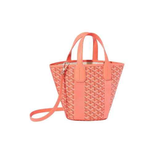 GOYARD Belharra Goyardine Холст с Chevroches Телячья кожа BEACH BAG Сумка через плечо Сумка Маленькая Женская