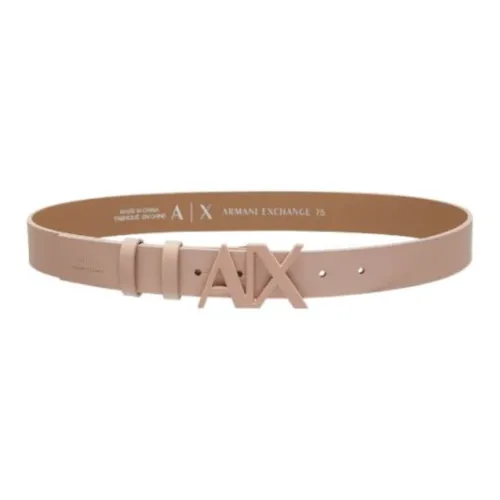 ARMANI EXCHANGE Значок Дизайн Кожаные ремни Женские Розовый