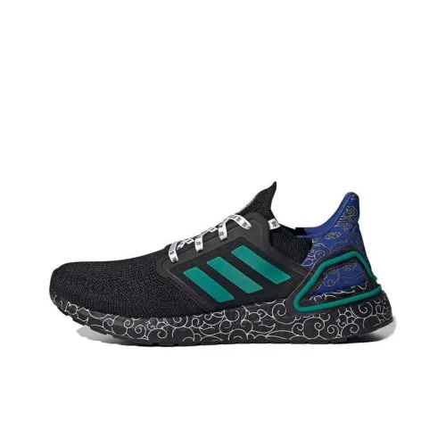 Adidas ULT Slip-Resistant Low Top Marathon Беговые кроссовки Унисекс Черный Зеленый Синий
