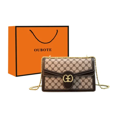 OUBOTE Сумка через плечо из ПВХ материала Bacchus женская светлый кофейный