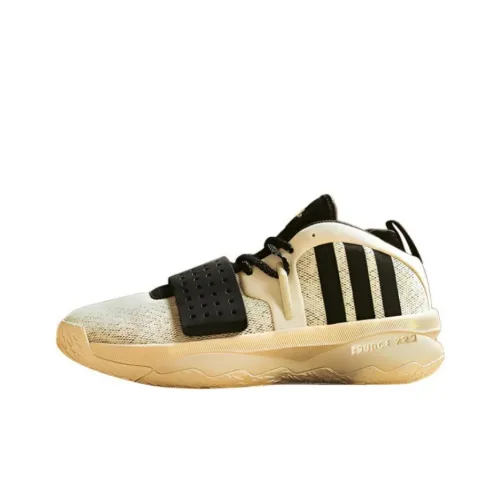 Adidas Dame 8 Extply Slip-resistant Abrasion-resistant Low-top Basketball Shoes Men's White Black Adidas Dame 8 Extply Противоскользящие Устойчивые к истиранию Низкие Баскетбольные Кроссовки Мужские Белый Черный