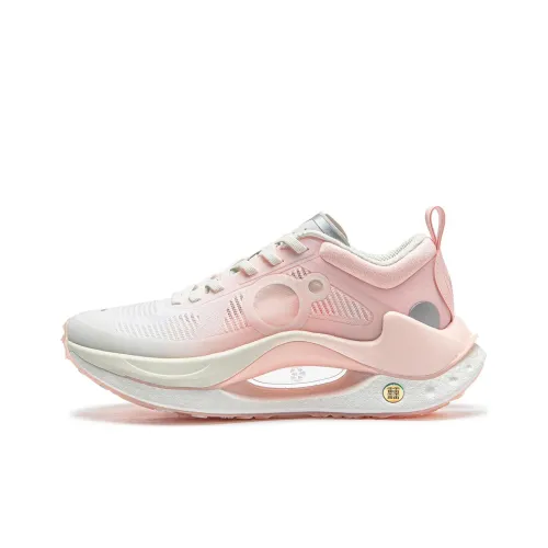 LiNing Shadow CRC Противоскользящий Устойчивый к истиранию Низкий Топ Casual Женский Белый Розовый