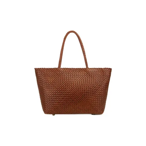 DEERE JACK Коровья кожа Тоут Сумка Сумка для покупок Сумка Сумка через плечо Большая Женская Желто-коричневая