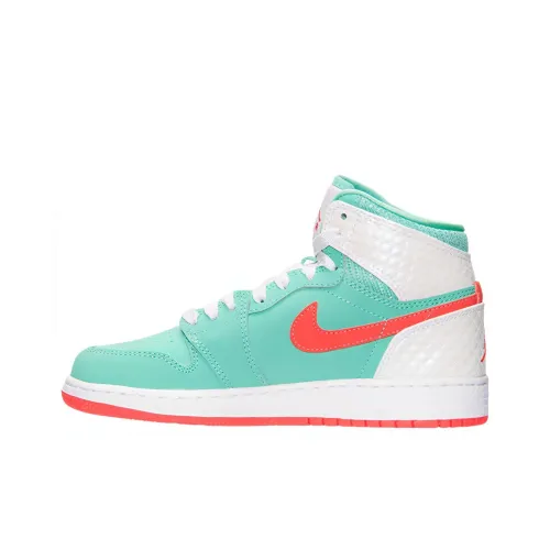 Jordan Air Jordan 1 Retro High Top Винтажные баскетбольные кроссовки Женские Мятно-зеленый