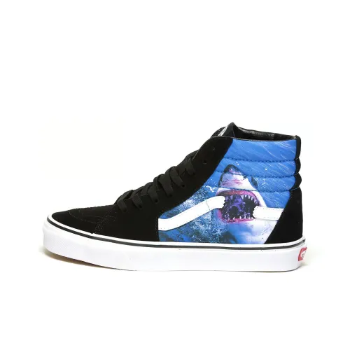 Discovery x Vans SK8 Shark Week High Top Скейтборд Кроссовки Unisex Черный Синий
