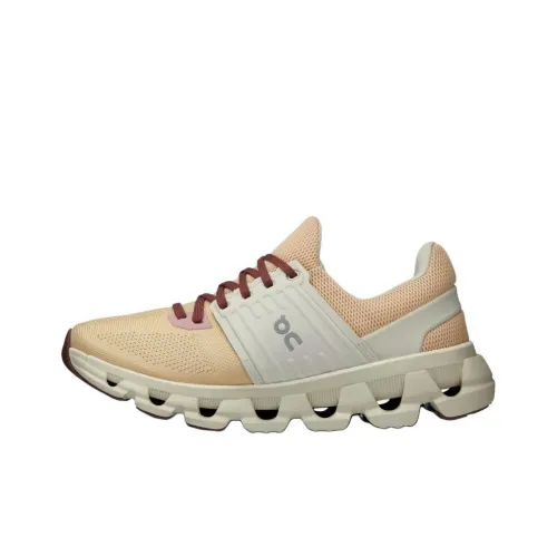 On Shock Absorbers Slip-resistant Abrasion-resistant Low Top Беговые кроссовки Женские Желтые