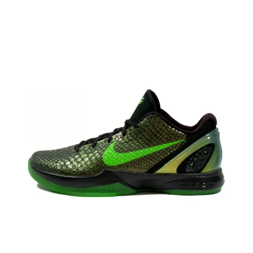 Nike Zoom Kobe 6 Supreme Rice Slip-resistant Lightweight Low-top Basketball Shoes Men's Black Gold Green Найк Zoom Kobe 6 Supreme Rice Нескользящий Легкий Низкий Топ Баскетбольные Кроссовки Мужские Черный Золото Зеленый