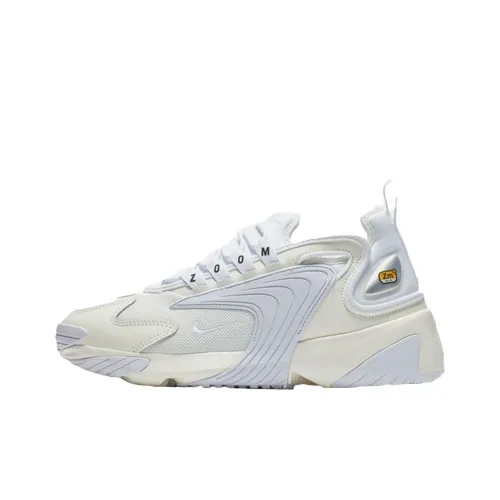 Nike Zoom 2K Low Топ Толстоподошвенные кроссовки Женские Белый Синий
