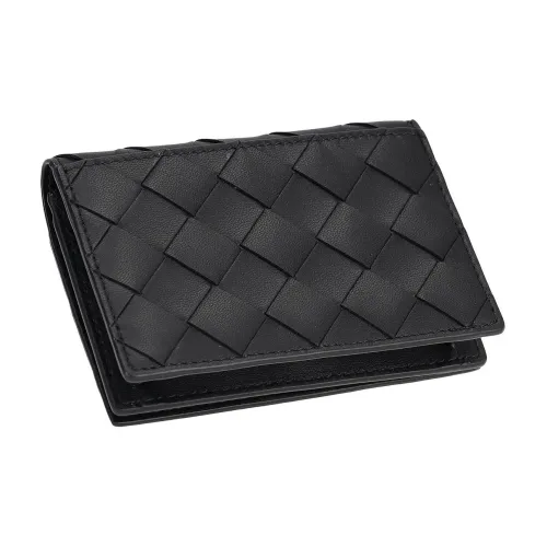 Bottega Veneta Intrecciato Lambskin Wallet Women's Black