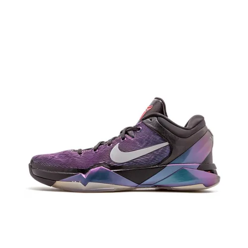 Nike Zoom Kobe 7 Invisibility Плащ Нескользящий Легкий Низкий Топ Баскетбольные кроссовки для игры Мужской Фиолетовый